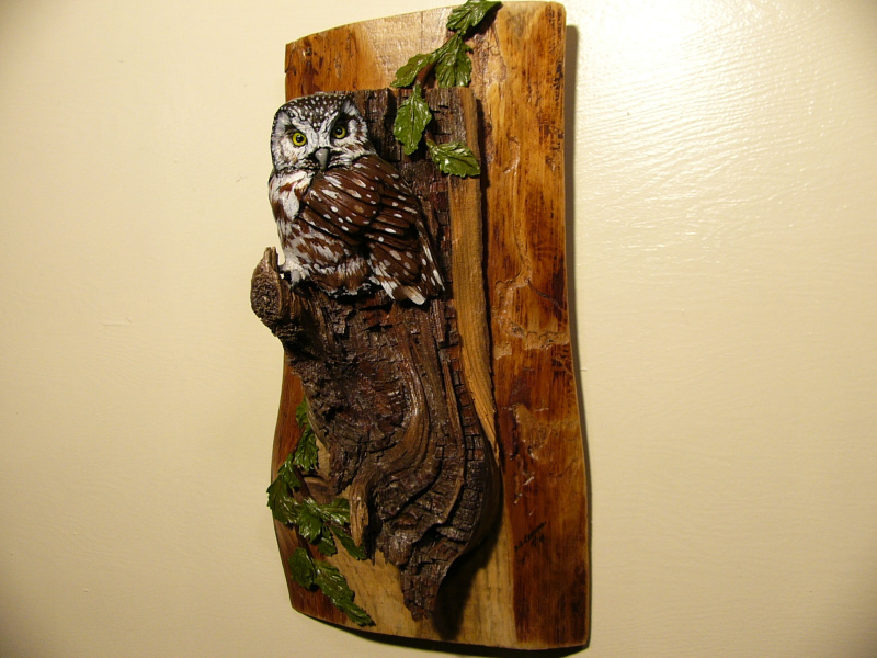 Boreal Owl sculpture
