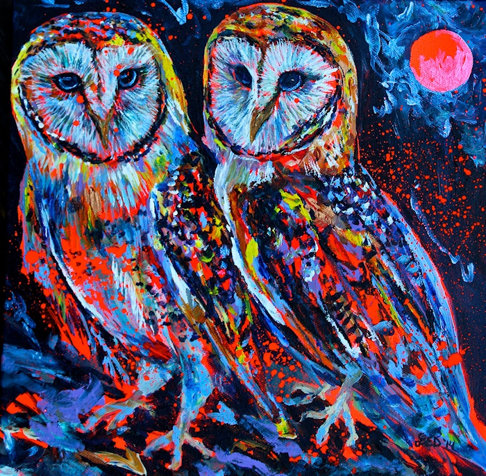 Owl painting