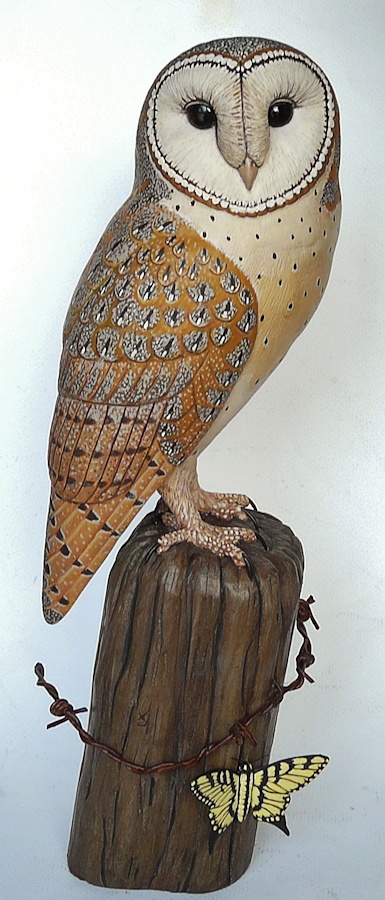 Barn Owl carving