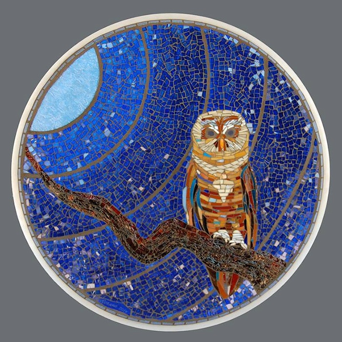 Owl mosaic