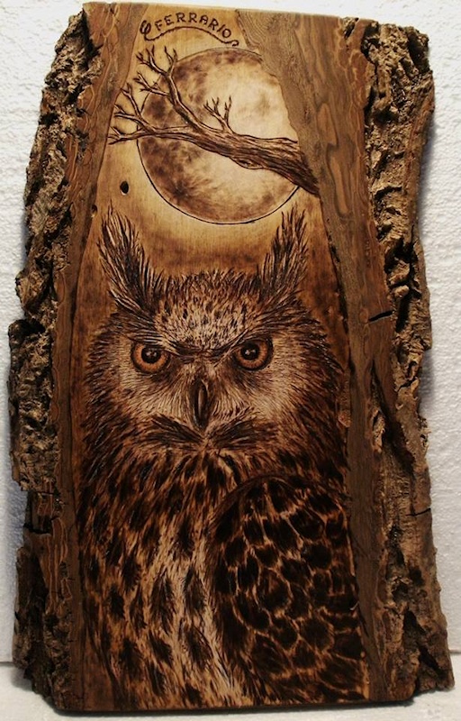 Owl Pyrography