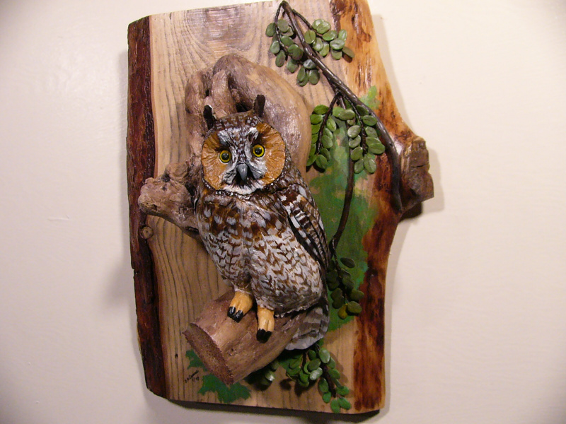 Long-eared Owl sculpture