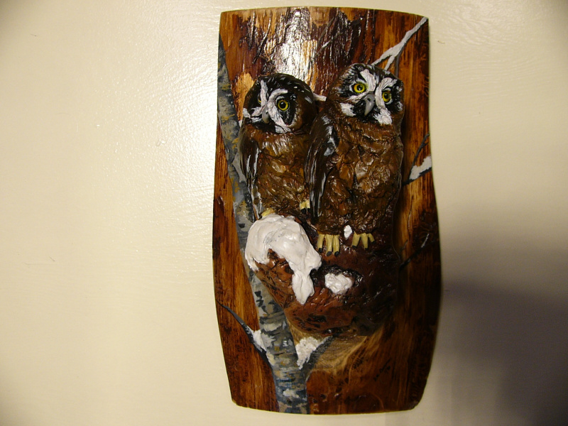 Boreal Owl sculpture