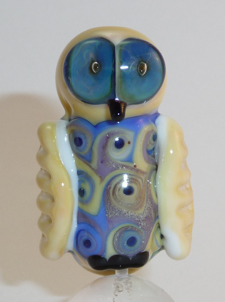 Owl Lampwork Bead