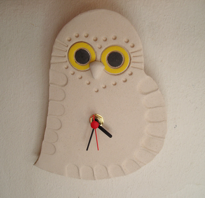 Ceramic owl art