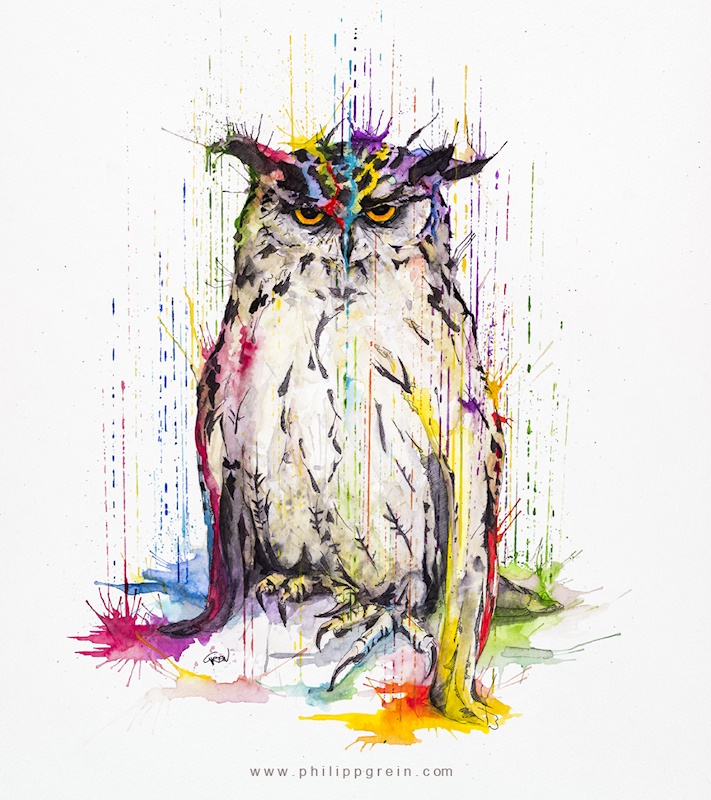 Owl Painting