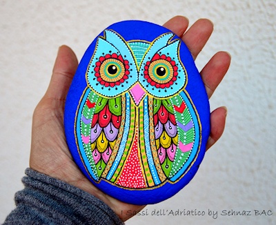 Painted Owl Stones