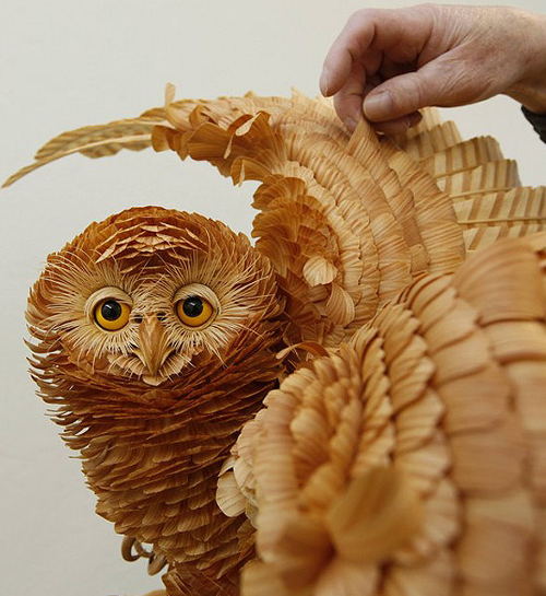 Owl sculpture