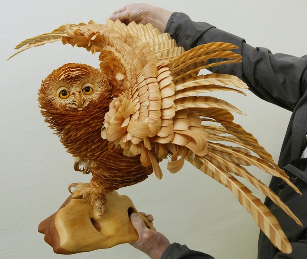 Owl sculpture