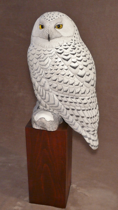 Snowy Owl carving
