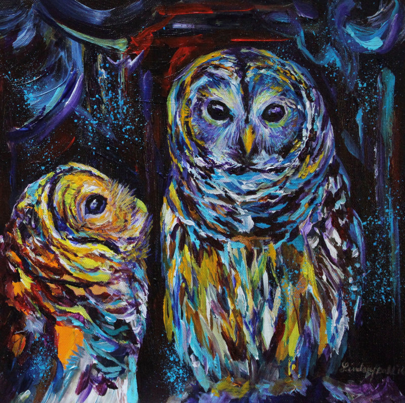 Owl painting