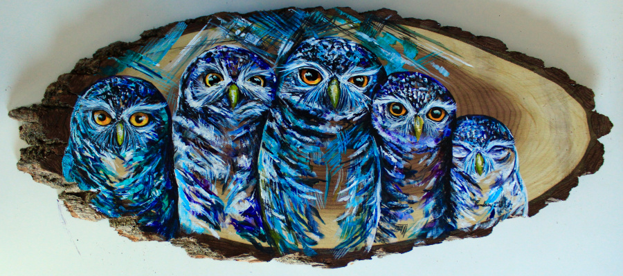 Owl painting