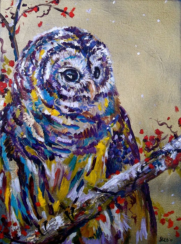 Owl painting