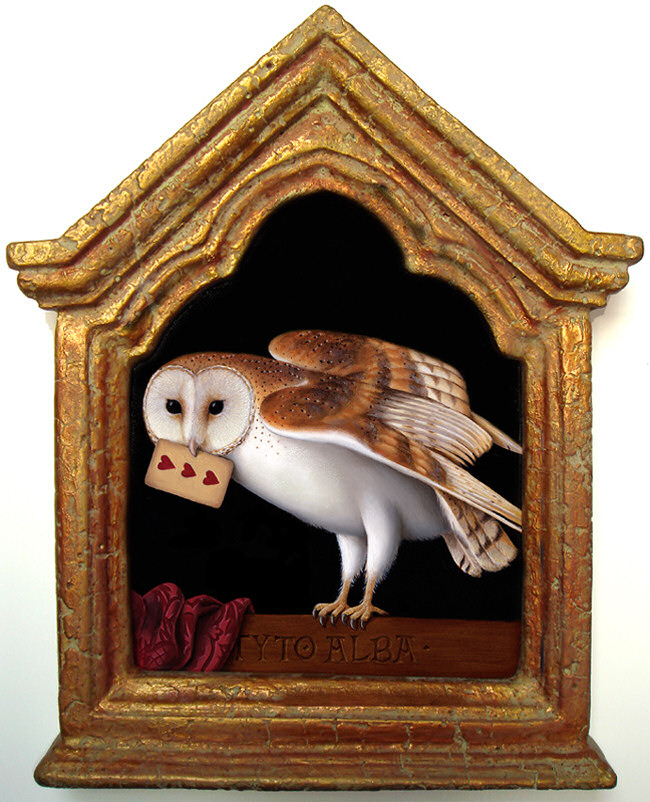 Barn Owl painting