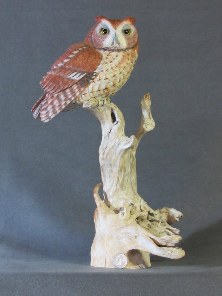 Screech Owl Carving