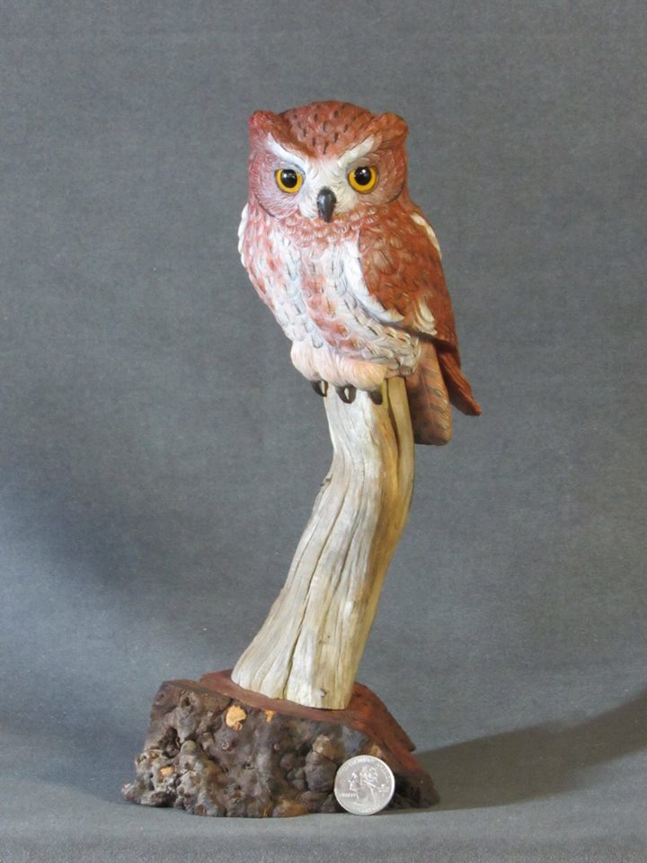 Screech Owl Carving