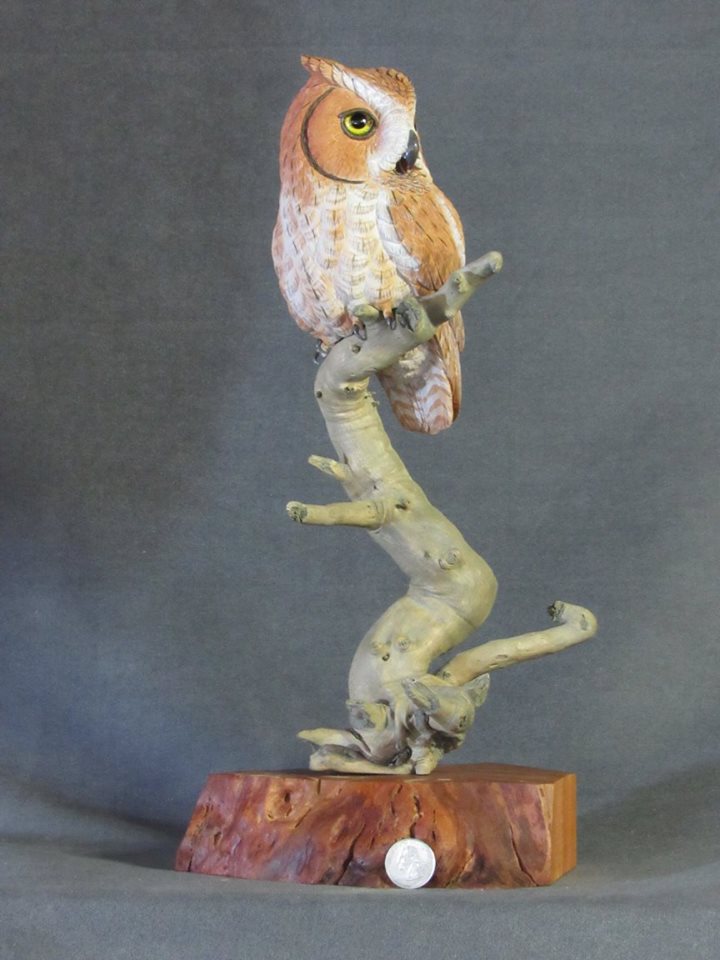 Screech Owl Carving