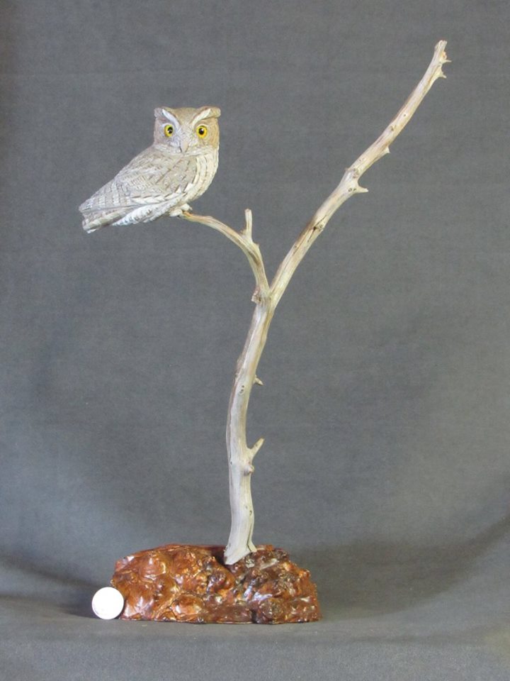 Screech Owl Carving