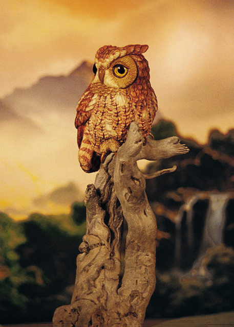 Screech Owl Carving