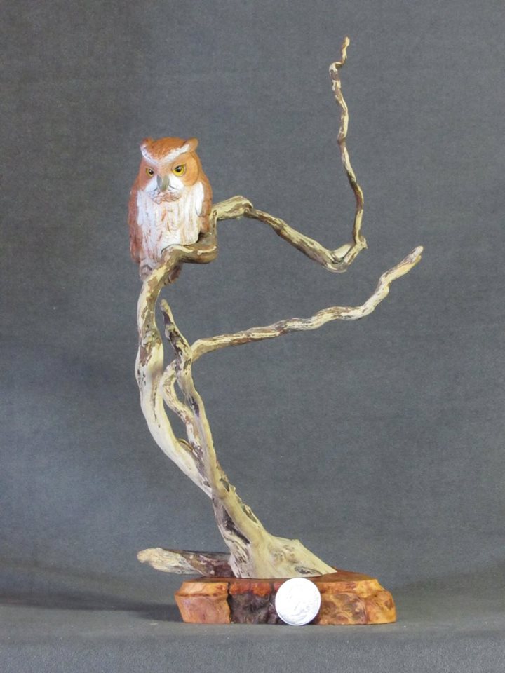 Screech Owl Carving