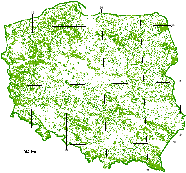 Tawny Owl map poland