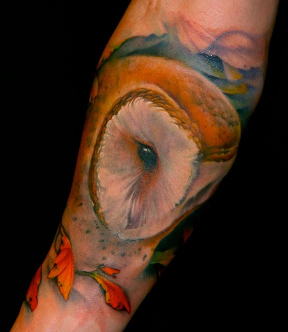 Barn Owl tattoo