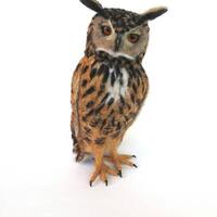 Needle felted Eagle Owl sculpture
