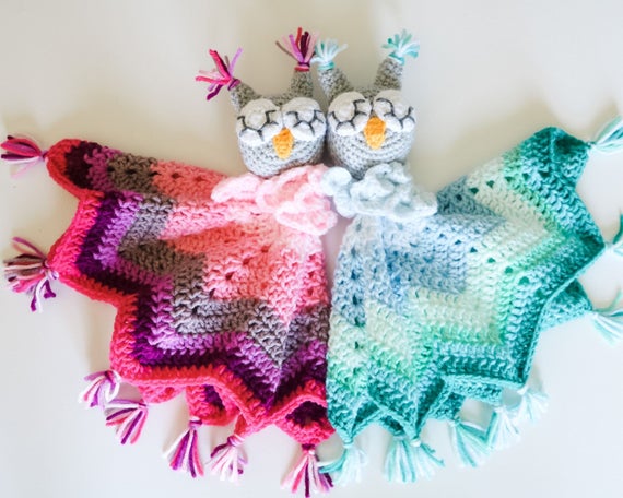 CROCHET PATTERN / Baby Owl Lovey