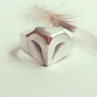 Barn Owl Ring in silver