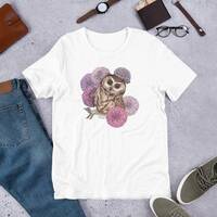 Zinnia, Owl Tshirt, Wild Flowers Shirt, Floral Tshirt, Garden Shirt, Gift for Women, Ladies ...