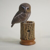 Wood Carving - Elf Owl
