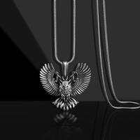Owl Cyberbunk Necklace in Silver