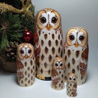 Owl Matryoshka Nesting Dolls