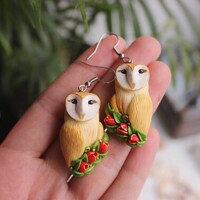 Owl Barn Owl earrings