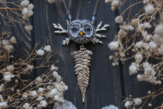 Great Grey Owl Necklace