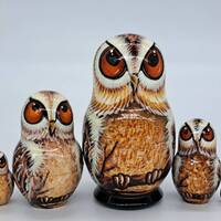 Owl nesting dolls Bird matryoshka