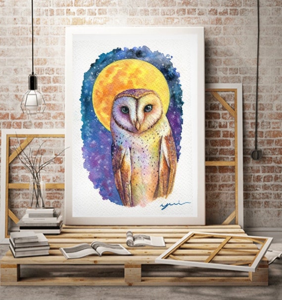 Printable owl art, instant download, home Decor, png