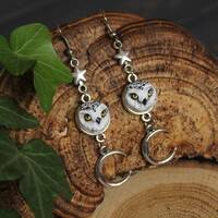 Snowy Owl Earrings