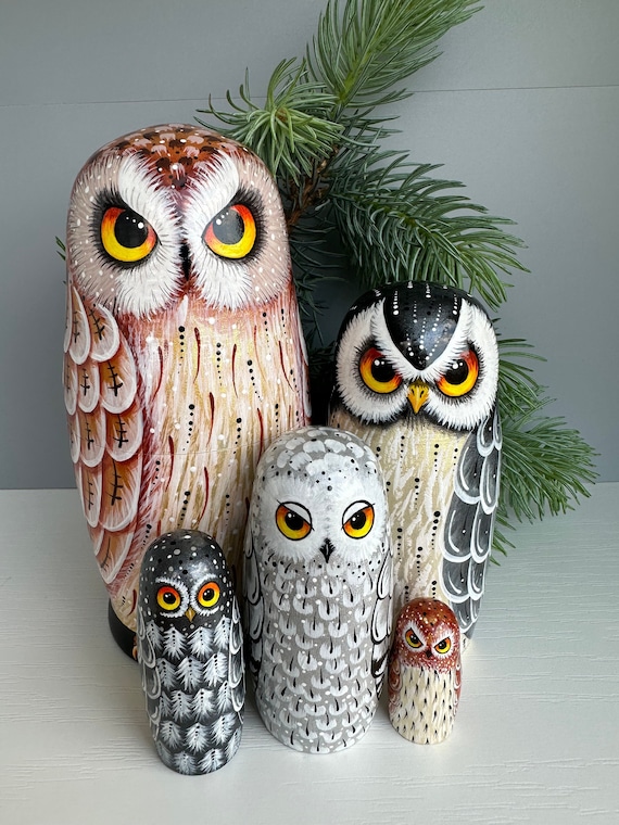 Owl Matryoshka Nesting Dolls