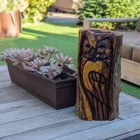 Barn Owl Outdoor Decor | Original Chainsaw Yard Art to Enhance Your Porch, Patio, Garden or ...