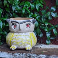 Owl Planter & Flower Pot | Handmade Terra Cotta Mexican Pottery from Atzompa, Mexico is ...
