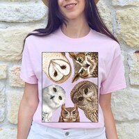 Owl T-shirt, Summer Shirt, Bird Shirt, Tee Shirt, Owl Lover Shirt, Bird Lover Shirt, Nature ...