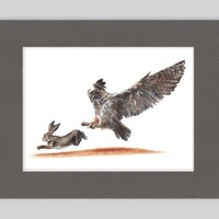 Eurasian Eagle-Owl Artwork Print | Ballpoint Pen Drawing | Photorealistic Animal Portrait | ...