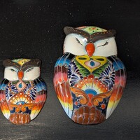 Sleeping Owls Wall Decor | Handmade Mexican Art & Ceramic Talavera Owls Hails from Oaxac...