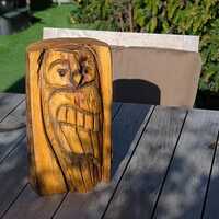 Barn Owl Outdoor Decor | Original Chainsaw Yard Art to Enhance Your Porch, Patio, Garden or ...
