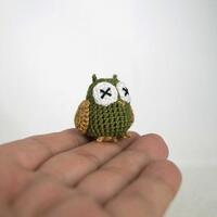 Micro Crocheted Owl