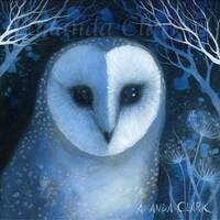 Limited edition giclee print titled "Deep in the Night" Owl art, moonlight, Wildli...