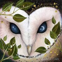 Limited edition Owl giclee print: Luna Eyes