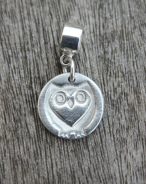 Pandora silver owl charm