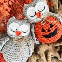 CROCHET PATTERN & VIDEO/ Woodland Ami Owl, Crochet Owl Pattern, Easy Crochet Decor, Fall...